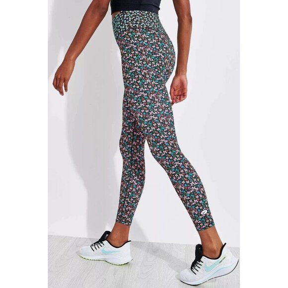 Nike Dri-Fit Womens Medium Floral Mix Print Leggings 7/8 Length Tights - Picture 3 of 9